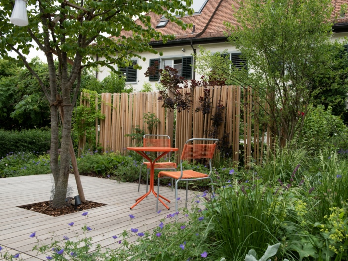 Stadtperle Sitzplatz Privatgarten